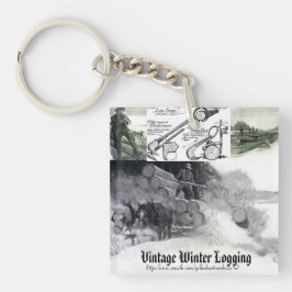 "Vintage Rivier Varkens" Sleutelhanger