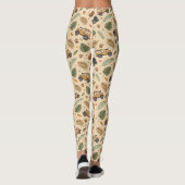 Vintage Road Trip-patroon (3) Leggings (Achterkant)