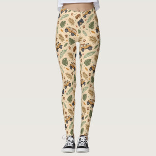 Vintage Road Trip-patroon (3) Leggings