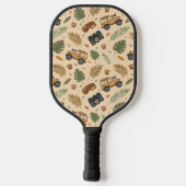 Vintage Road Trip-patroon (3) Pickleball Paddle (Achterkant)