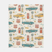 Vintage Road Trip Pattern (1) Fleece Deken (Voorkant)