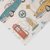 Vintage Road Trip Pattern (1) Tissuepapier (Detail)