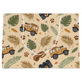 Vintage Road Trip Pattern (3) Groot Cadeauzakje (Voorkant)