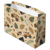 Vintage Road Trip Pattern (3) Groot Cadeauzakje (Achterkant Gekanteld)