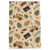 Vintage Road Trip Pattern (3) Medium Cadeauzakje (Voorkant)