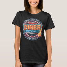 Vintage Roadside Diner American Highway Dames T-
