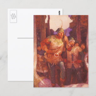 Vintage Robin Hood en zijn vrolijke vrienden door Briefkaart