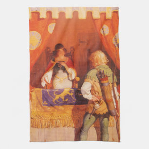 Vintage Robin Hood ontmoet Maid Marian door NC Wye Theedoek