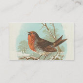 Vintage Robin Visitekaartje (Achterkant)