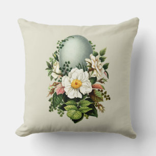 Vintage Robins Egg en Roos Kussen