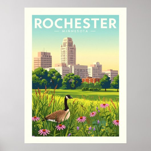 Vintage Rochester Minnesota Poster (Voorkant)