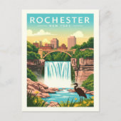 Vintage Rochester New York Briefkaart (Voorkant)