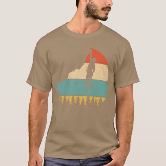 Vintage Rock Climbing friends T-shirt (Voorkant)