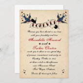 Vintage Rockabilly Tattoo Weddenschap Kaart (Voorkant / Achterkant)
