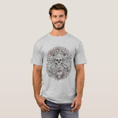 Vintage Rocker Schedel & Kruisbeenderen T-shirt (Voorkant volledig)