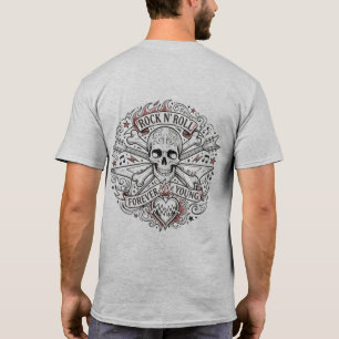Vintage Rocker Schedel & Kruisbeenderen T-shirt