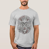 Vintage Rocker Schedel & Kruisbeenderen T-shirt (Voorkant)