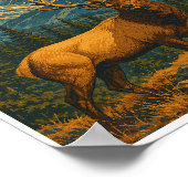 Vintage Rocky Mountain National Park Reisposter Poster (Hoek)