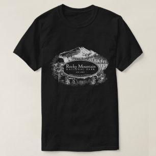 Vintage Rocky Mountains Colorado Retro Ontwerp T-shirt