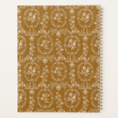 Vintage Rococo Bloemen Bloemstuk Persoonlijke Naam Planner (Achterkant)