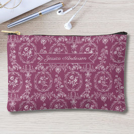 Vintage Rococo Flowers Floral Personalized Name Etui