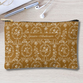 Vintage Rococo Flowers Floral Personalized Name Etui