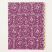 Vintage Rococo Flowers Floral Personalized Name Planner (Achterkant)