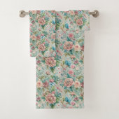 Vintage Rococo Handdoeken Elegante Pastel Bad Look (Insitu)