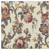 Vintage Rococo Revival Chinoiserie Pattern Stof (Close Up)