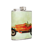 Vintage rode auto fles heupfles (Rechts)