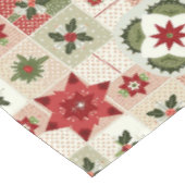 VINTAGE RODE EN GROENE KERST LAPWORK TAFELKLEED (Gekanteld)