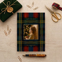 Vintage rode en groene tartan preppy foto