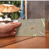 Vintage Rode Libelle Aangepaste Botanische Notitie Briefkaart