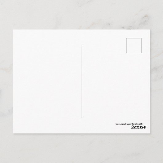 Vintage rode roze briefkaart (Achterkant)