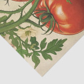 Vintage Rode Tomaat Botanische Decoupage Tissuepapier (Detail)