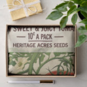 Vintage Rode Tomaat Botanische Decoupage Tissuepapier (Geschenk)