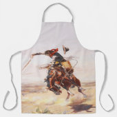 Vintage Rodeo Cowboy Bronc Rider Schort (Voorkant)
