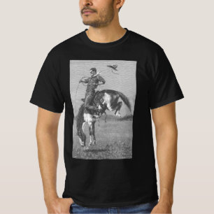 Vintage Rodeo Cowboys, Bucking Bronco van Remingto T-shirt
