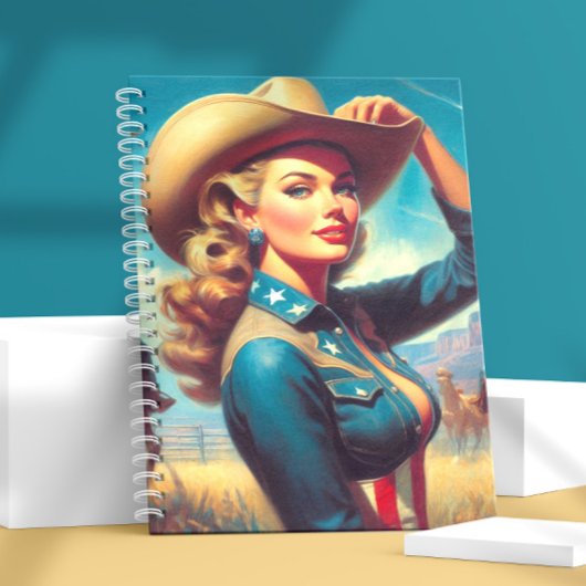 Vintage Rodeo Pin-up Notitieboek