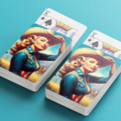 Vintage Rodeo Pin-up Pokerkaarten