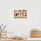 Vintage Rodeo Poster – Retro Westerse Kunstprint (Keuken)