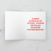 Vintage Rodeo Valentijn Feestdagen Kaart (Binnen)