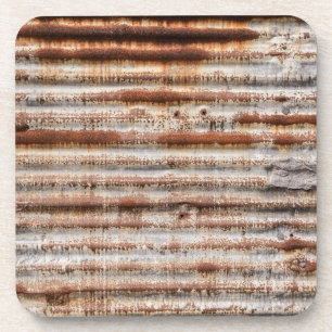 Vintage Roestig Metaal Onderzetter