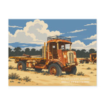 Vintage Roestige Truck Sturt Stony Desert