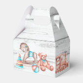 Vintage roestvrij baby shower bedankdoosjes (Achterkant)