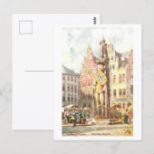 Vintage Roland Statue, Bremen, Germany Briefkaart (Voorkant / Achterkant)