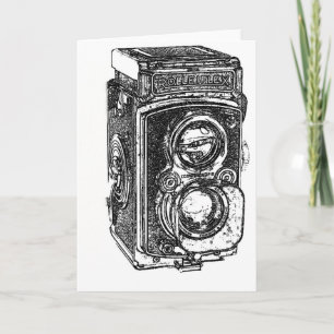 Vintage Rolleiflex Camera Kaart