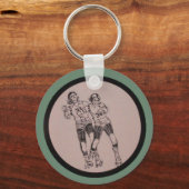 Vintage Roller Derby Programma heeft betrekking op Sleutelhanger (Voorkant)