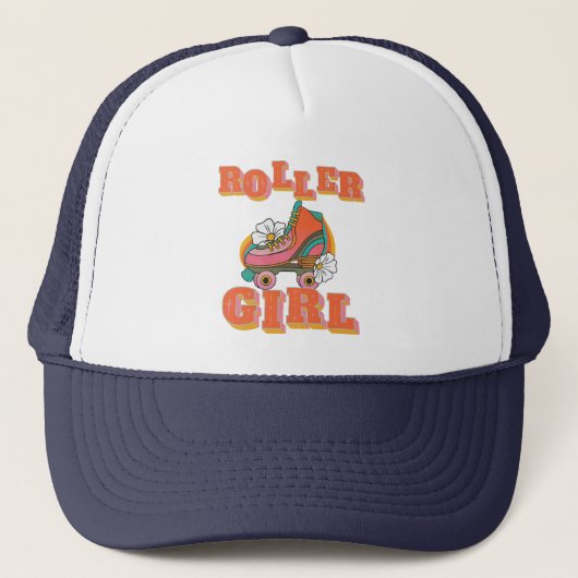 vintage roller girl roller skating trucker pet (Voorkant)