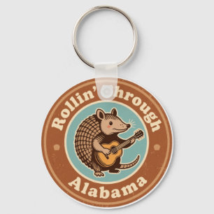 Vintage Rollin Door Alabama Gordeldier Grappig Sleutelhanger